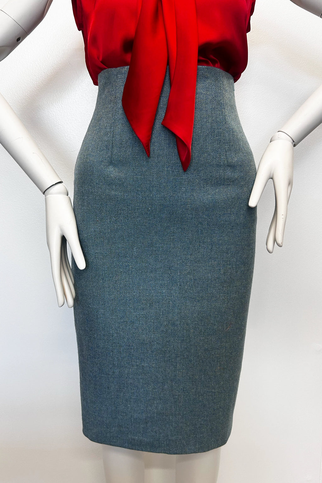Audrey Tweed High Waisted Pencil Skirt