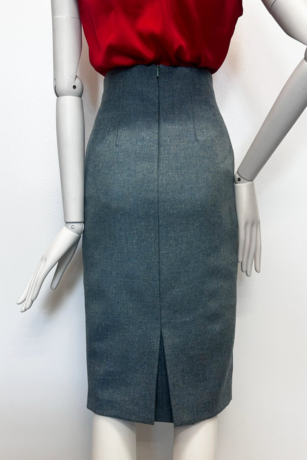 Audrey Tweed High Waisted Pencil Skirt