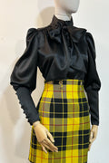 High Waist Tartan Minirock