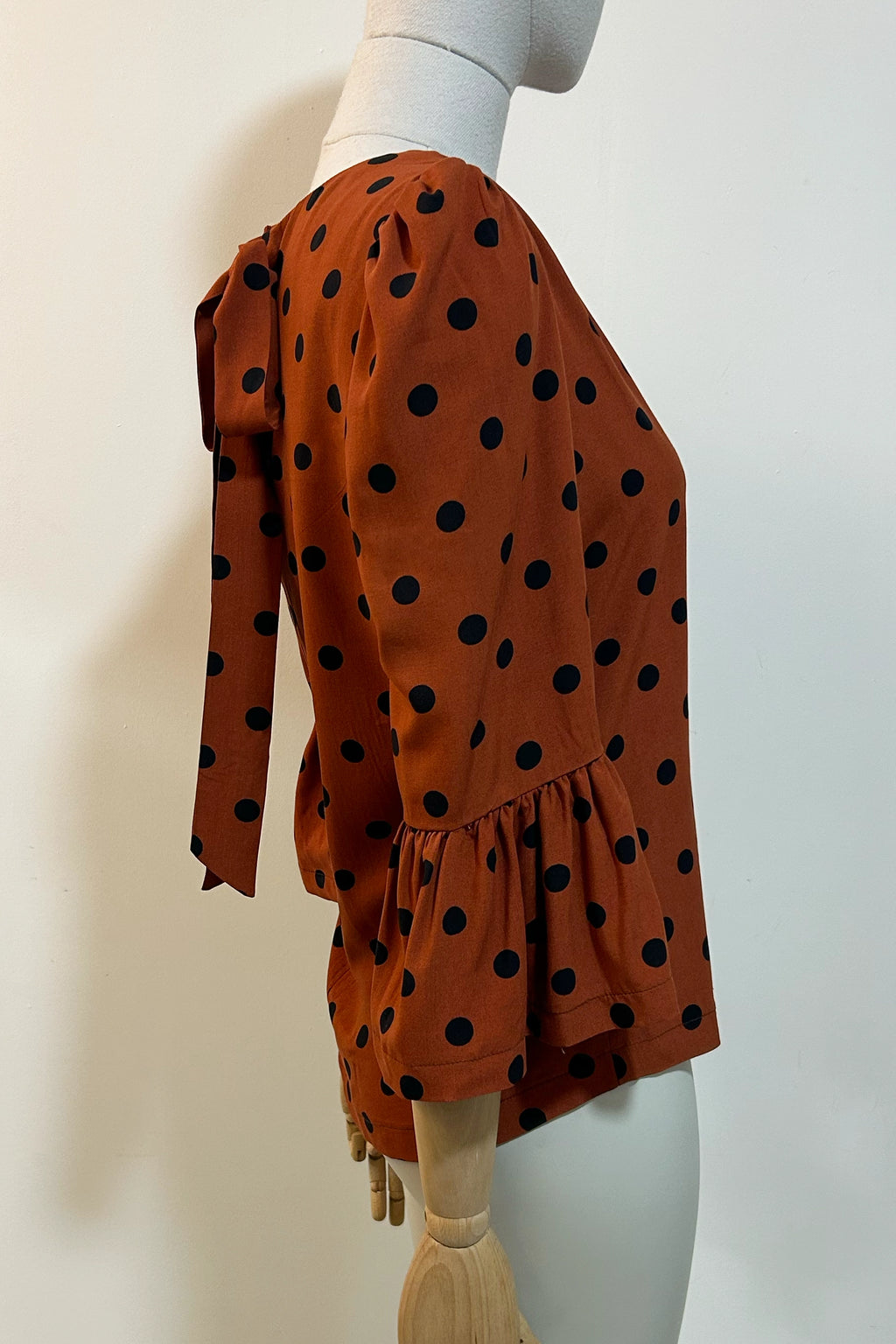 Polka Dot Fiesta Tie Back Top