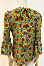 Sunflowers Fiesta Tie Back Top