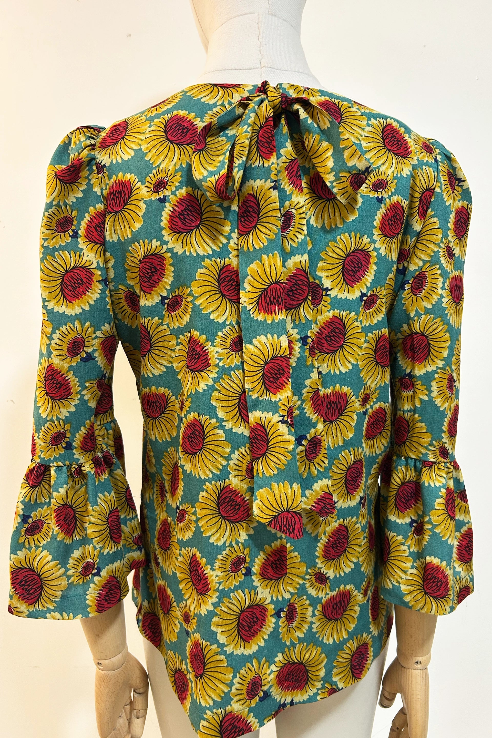 Sunflowers Fiesta Tie Back Top