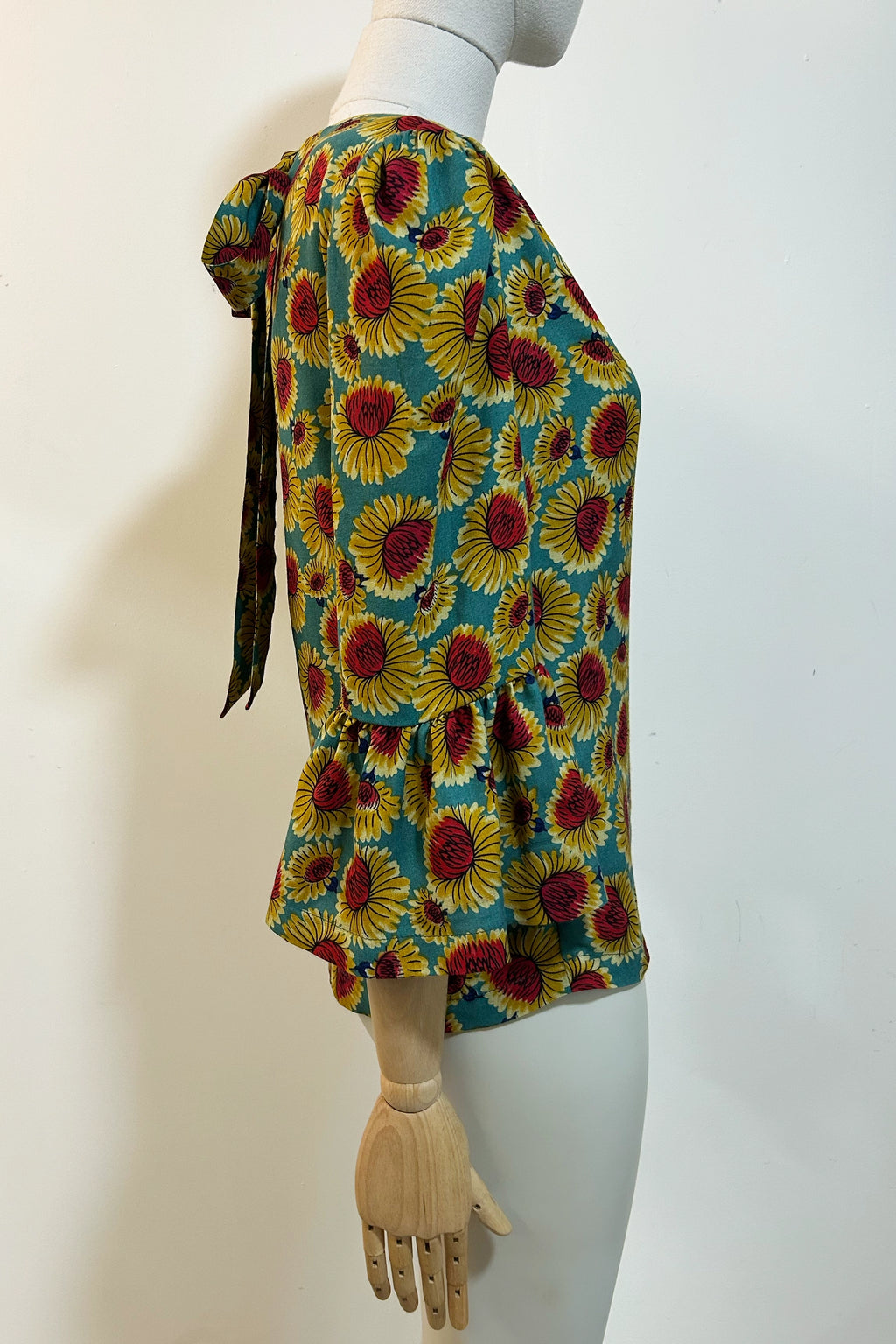 Sunflowers Fiesta Tie Back Top