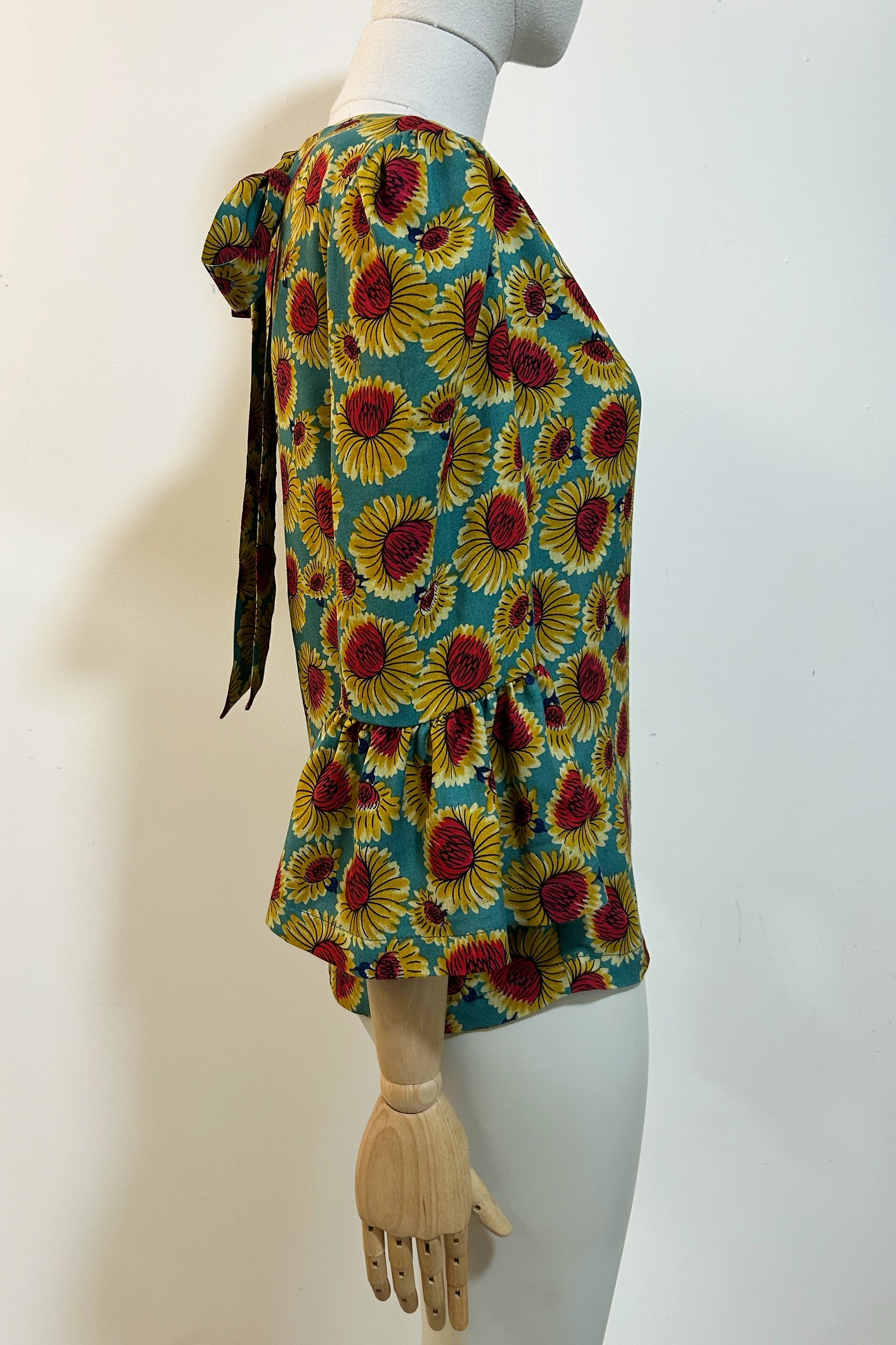 Sunflowers Fiesta Tie Back Top