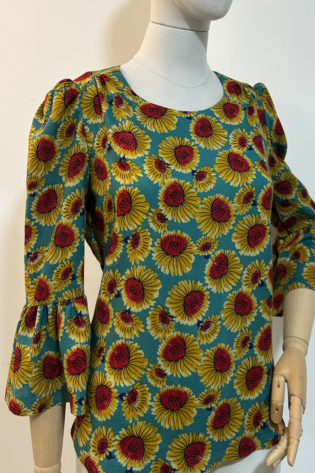Sunflowers Fiesta Tie Back Top