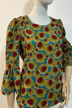Sunflowers Fiesta Tie Back Top