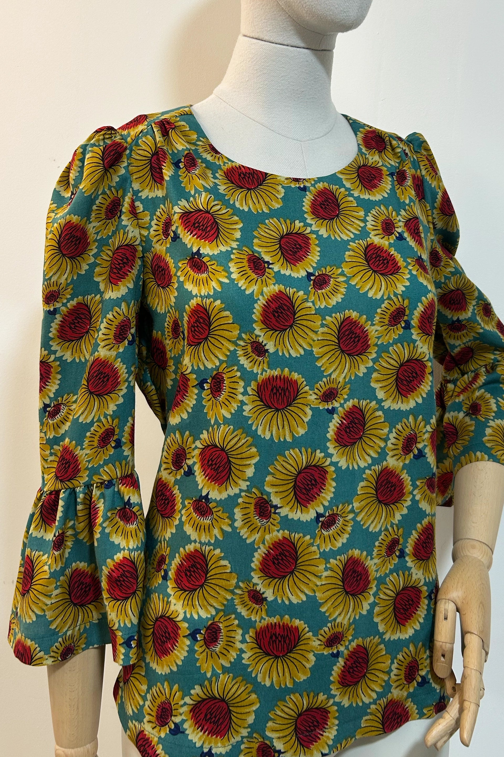 Sunflowers Fiesta Tie Back Top