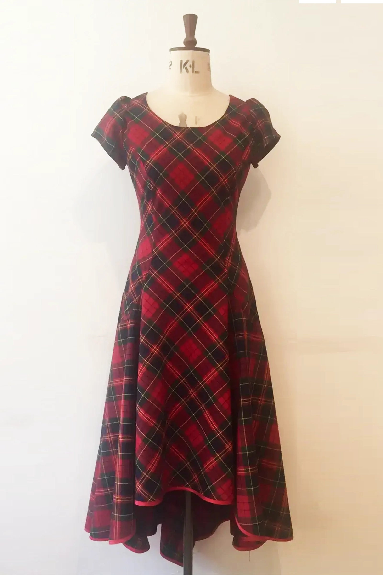 Tartan Bias Cut Julia Dress
