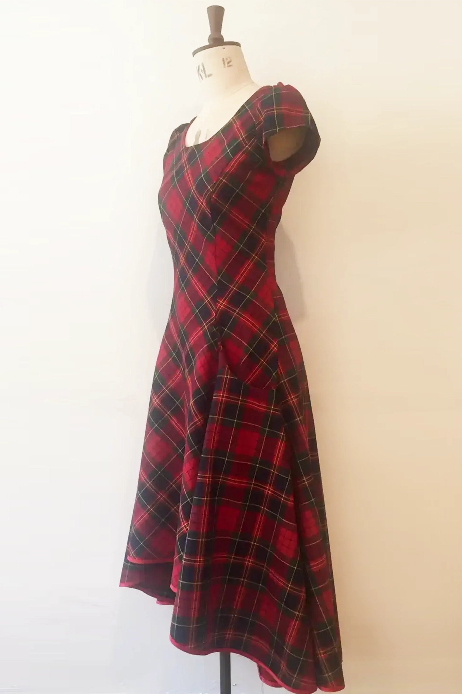 Tartan Bias Cut Julia Dress