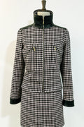 Marianne-Jacke mit Hahnentrittmuster