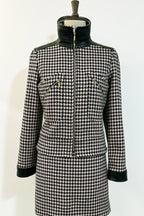 Marianne-Jacke mit Hahnentrittmuster