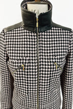 Marianne-Jacke mit Hahnentrittmuster
