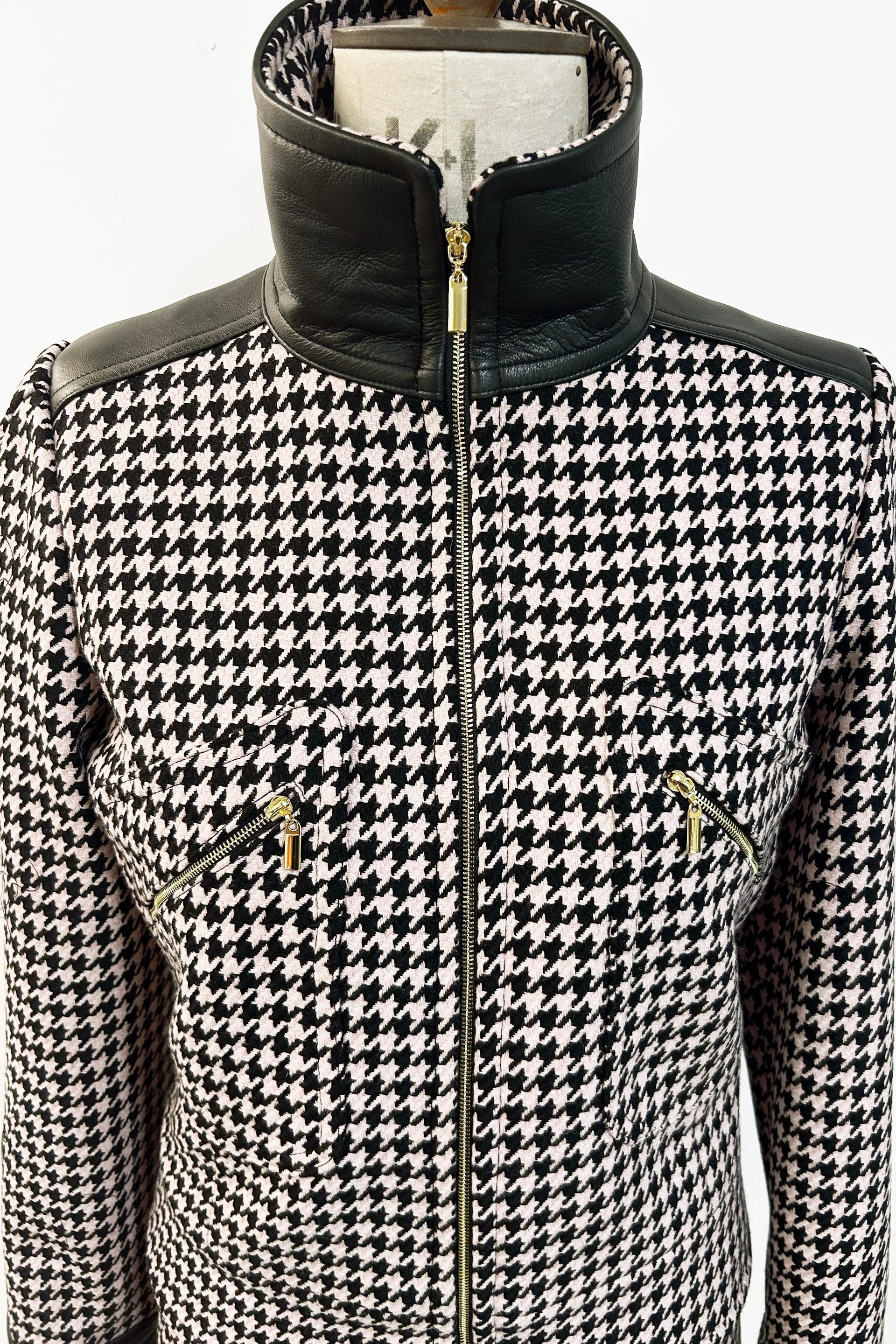 Marianne-Jacke mit Hahnentrittmuster