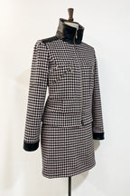 Marianne-Jacke mit Hahnentrittmuster