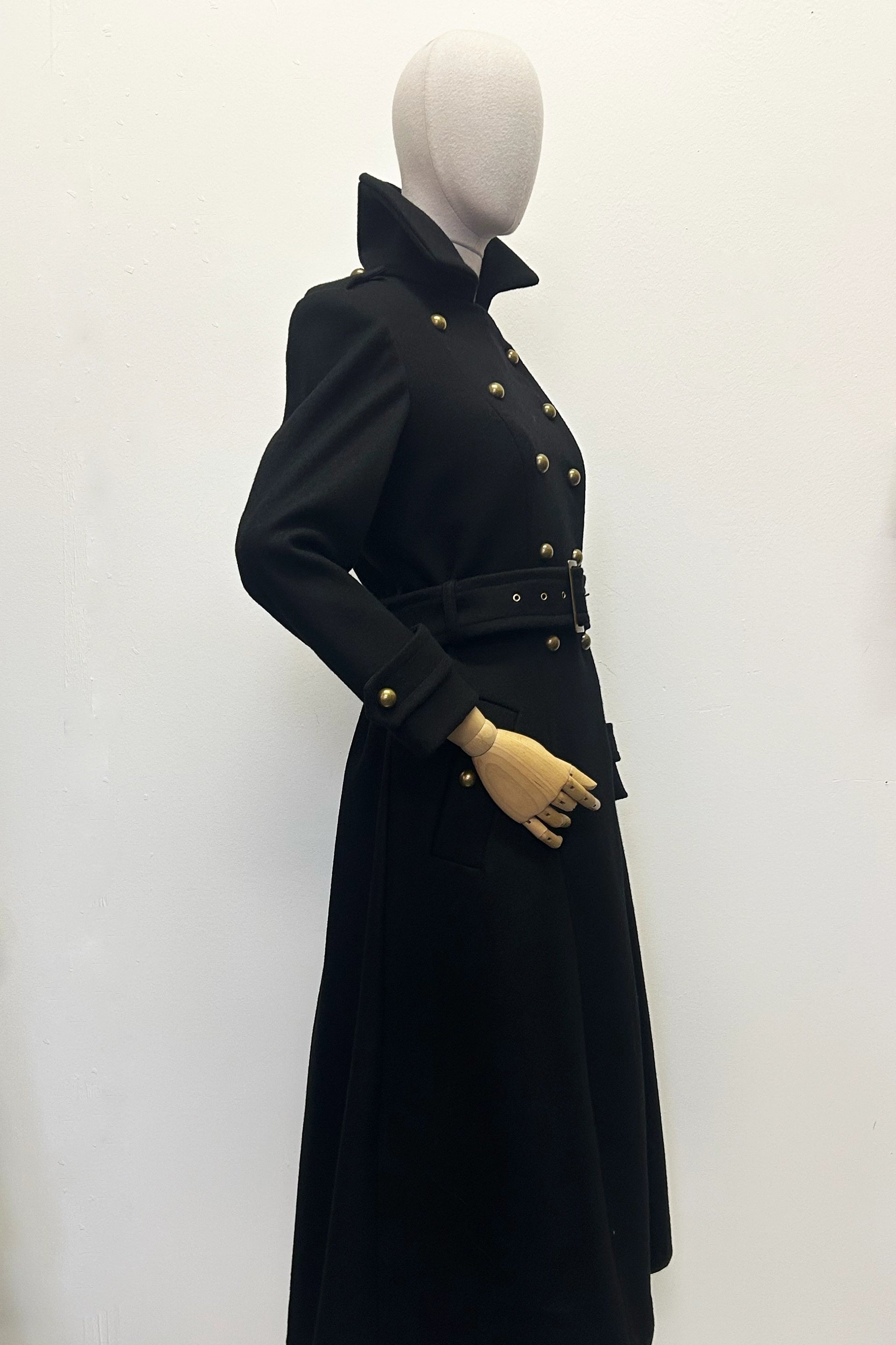 Melton Wollmantel Militär-Gehrock