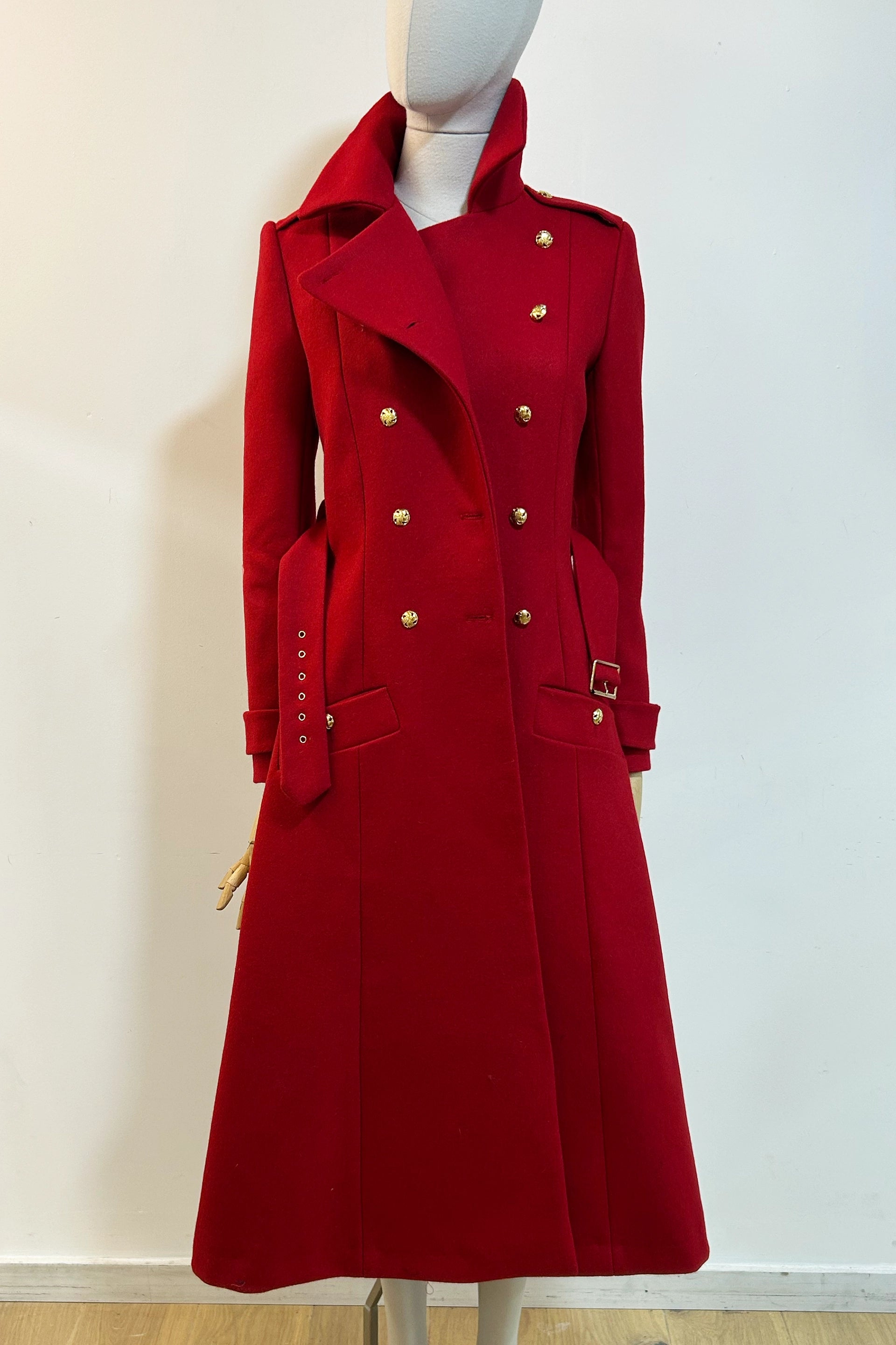 Wool Melton Military Great Coat