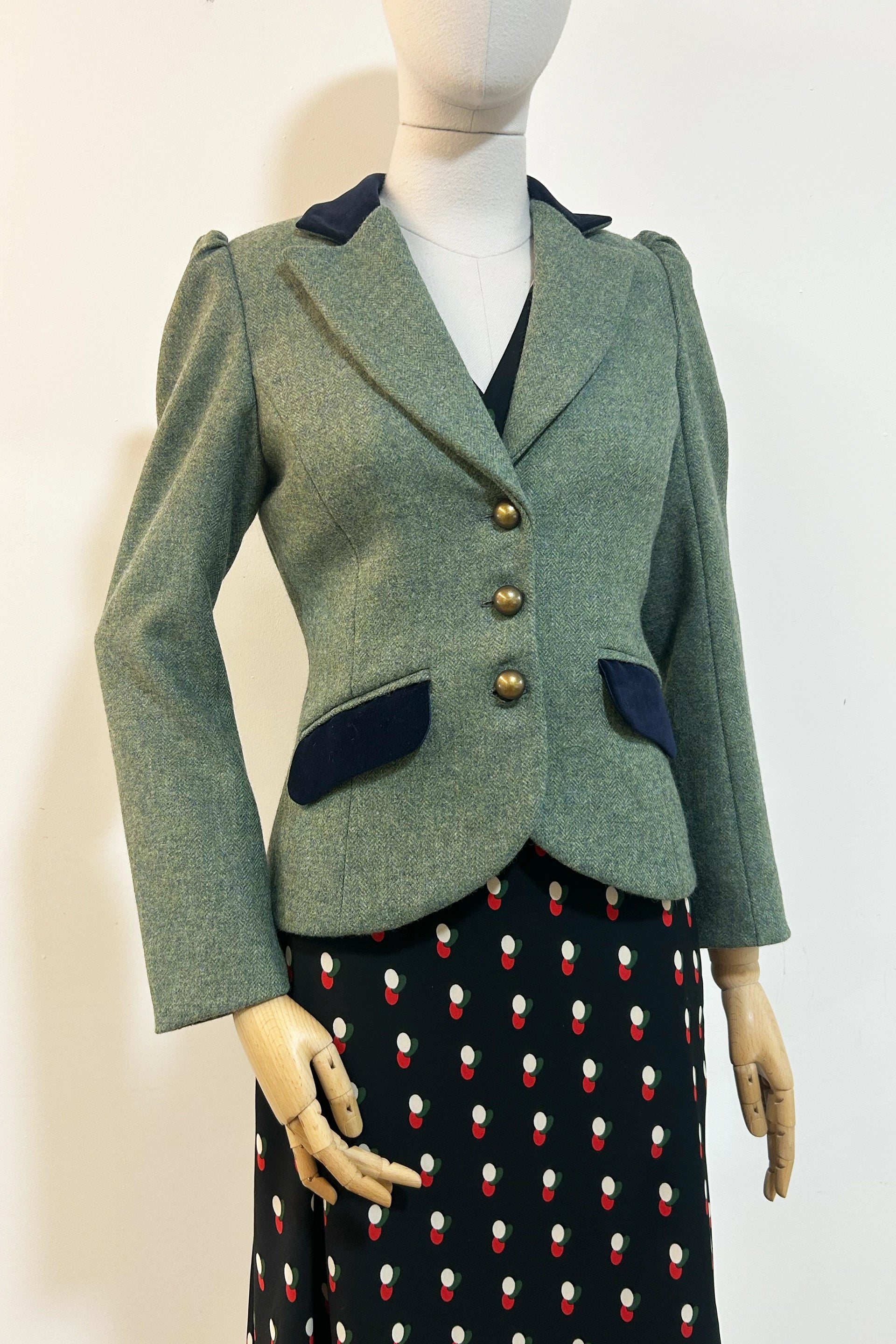 Tweed- und Samtjacke Miss DuPont