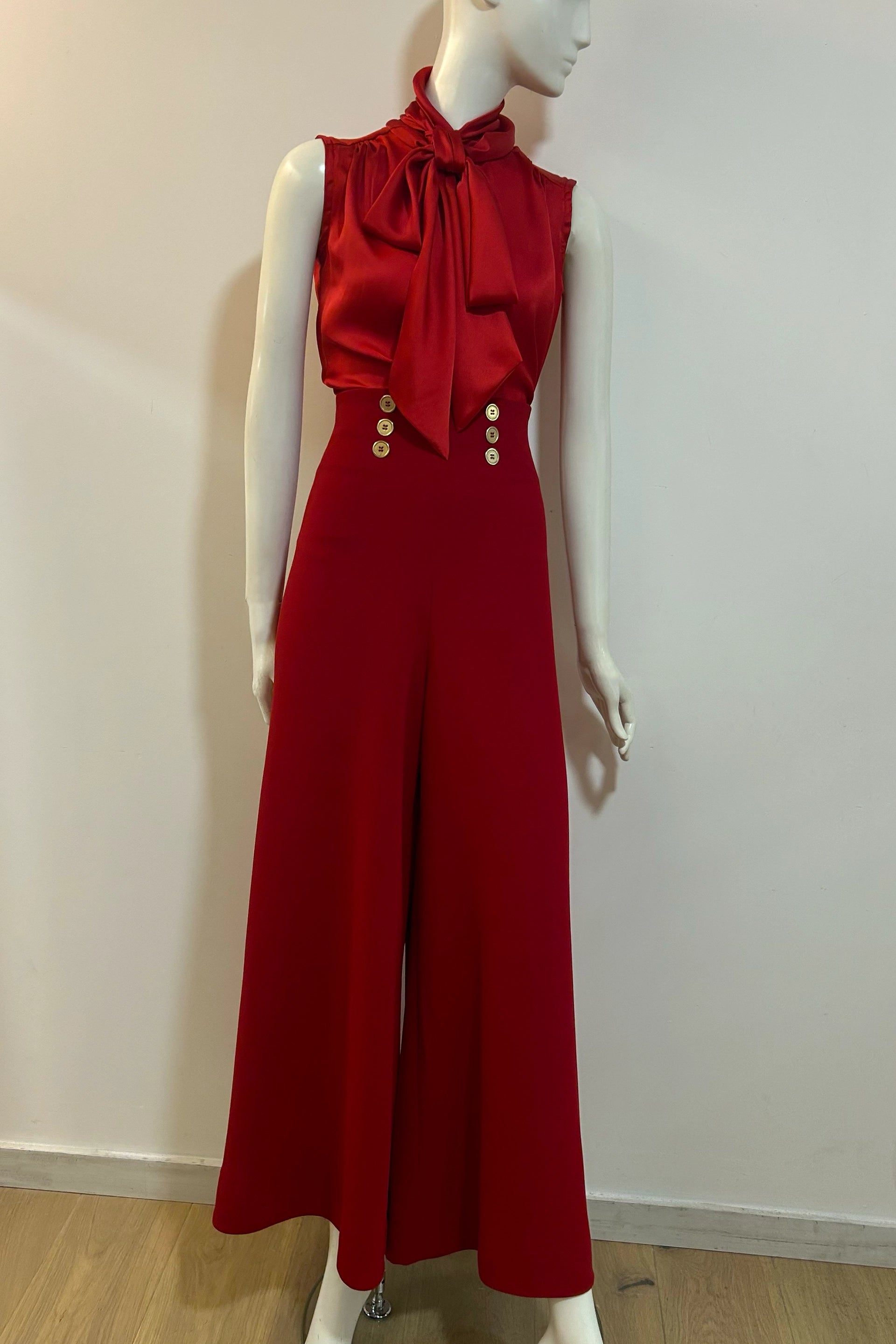 High-Waisted Palazzo-Hose