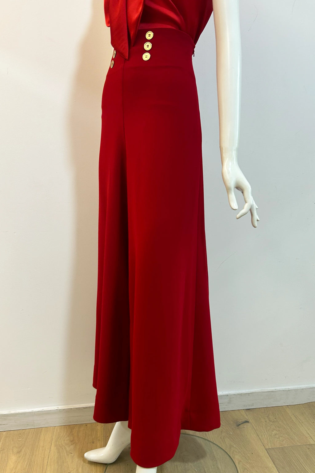 High-Waisted Palazzo-Hose