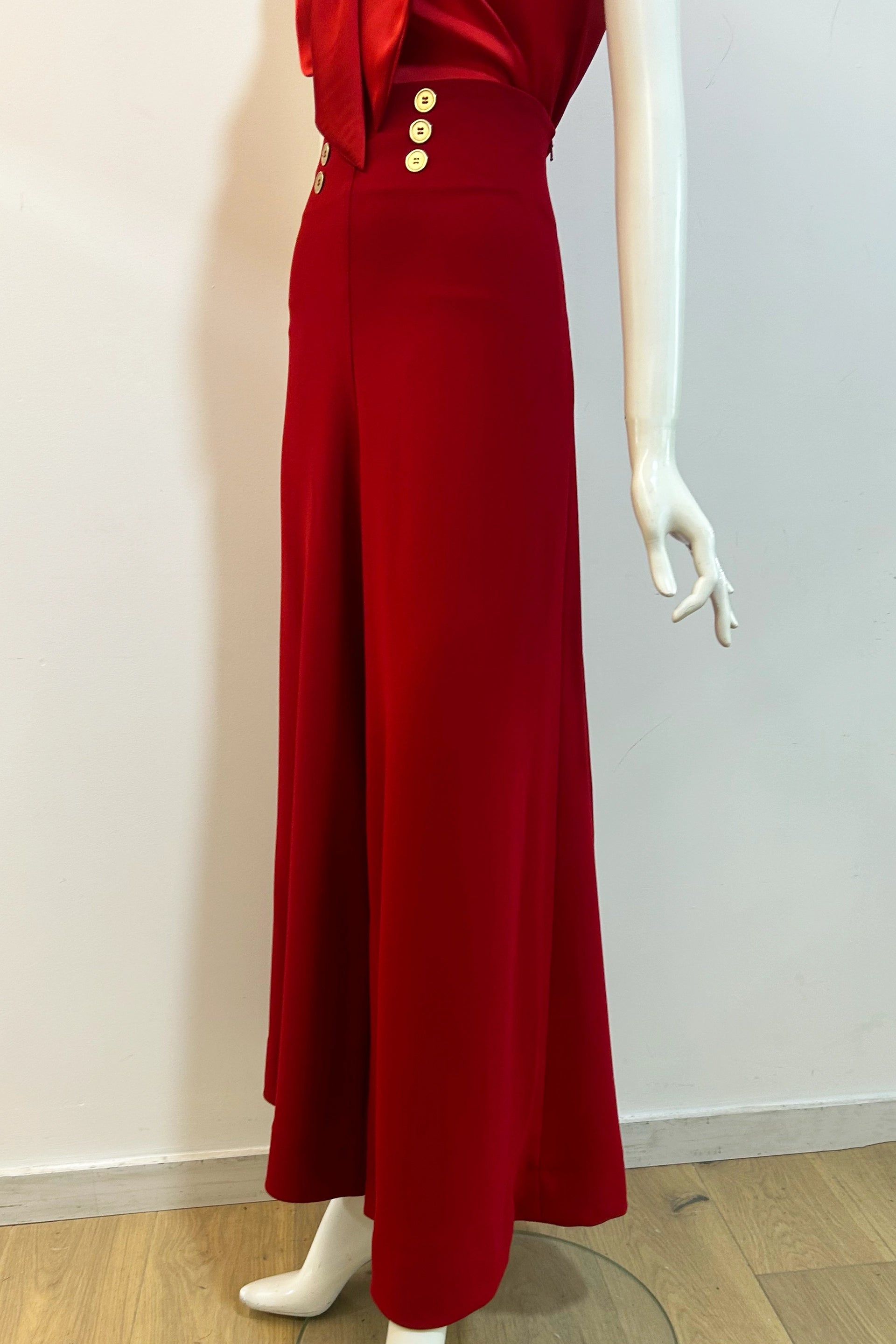 High-Waisted Palazzo-Hose