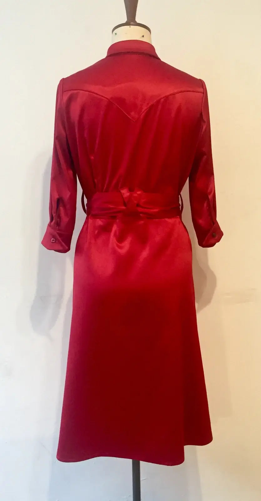Satin-Cowgirl-Hemdblusenkleid
