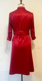 Satin-Cowgirl-Hemdblusenkleid