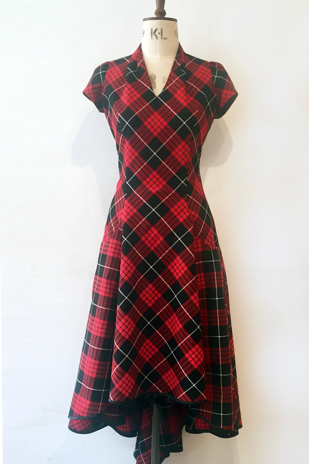 Tartan Blitz Waterfall Dress