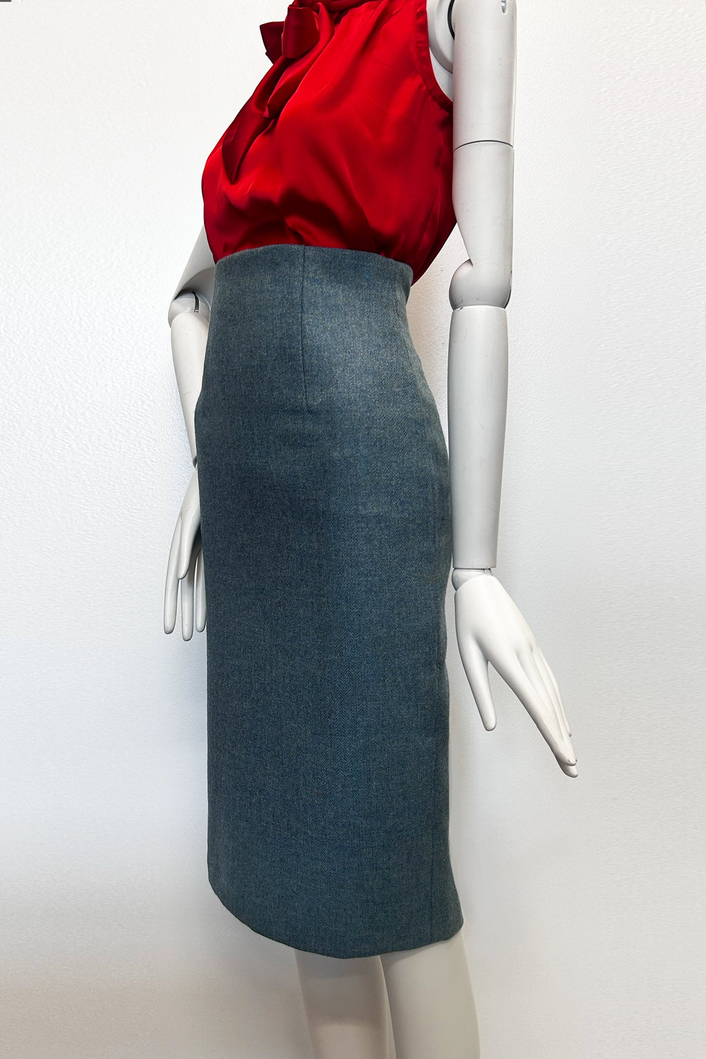 Audrey Tweed High Waisted Pencil Skirt