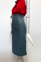 Audrey Tweed High Waisted Pencil Skirt