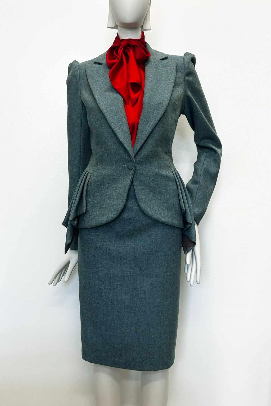 Audrey Tweed High Waisted Pencil Skirt