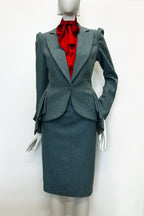 Audrey Tweed High Waisted Pencil Skirt