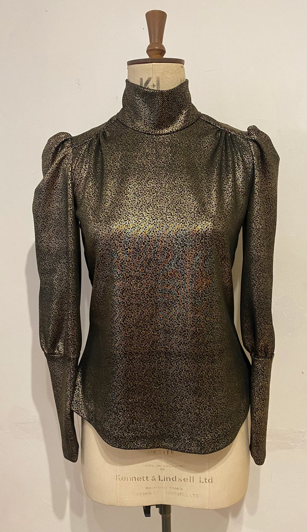 High Neck Metallic Nico Top