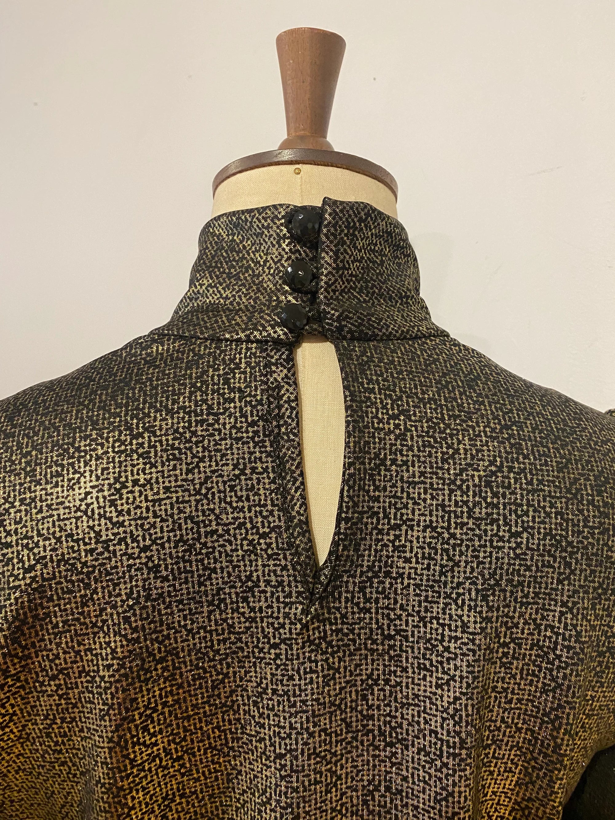 High Neck Metallic Nico Top
