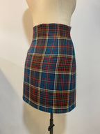 High Waist Tartan Minirock