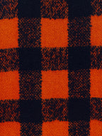 High-Waist Wool Check Mini Skirt