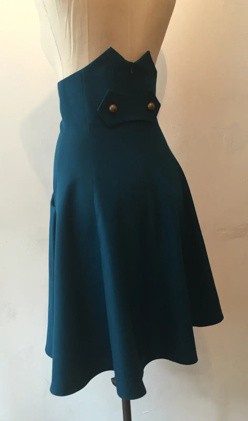 High Waisted Flare Skirt