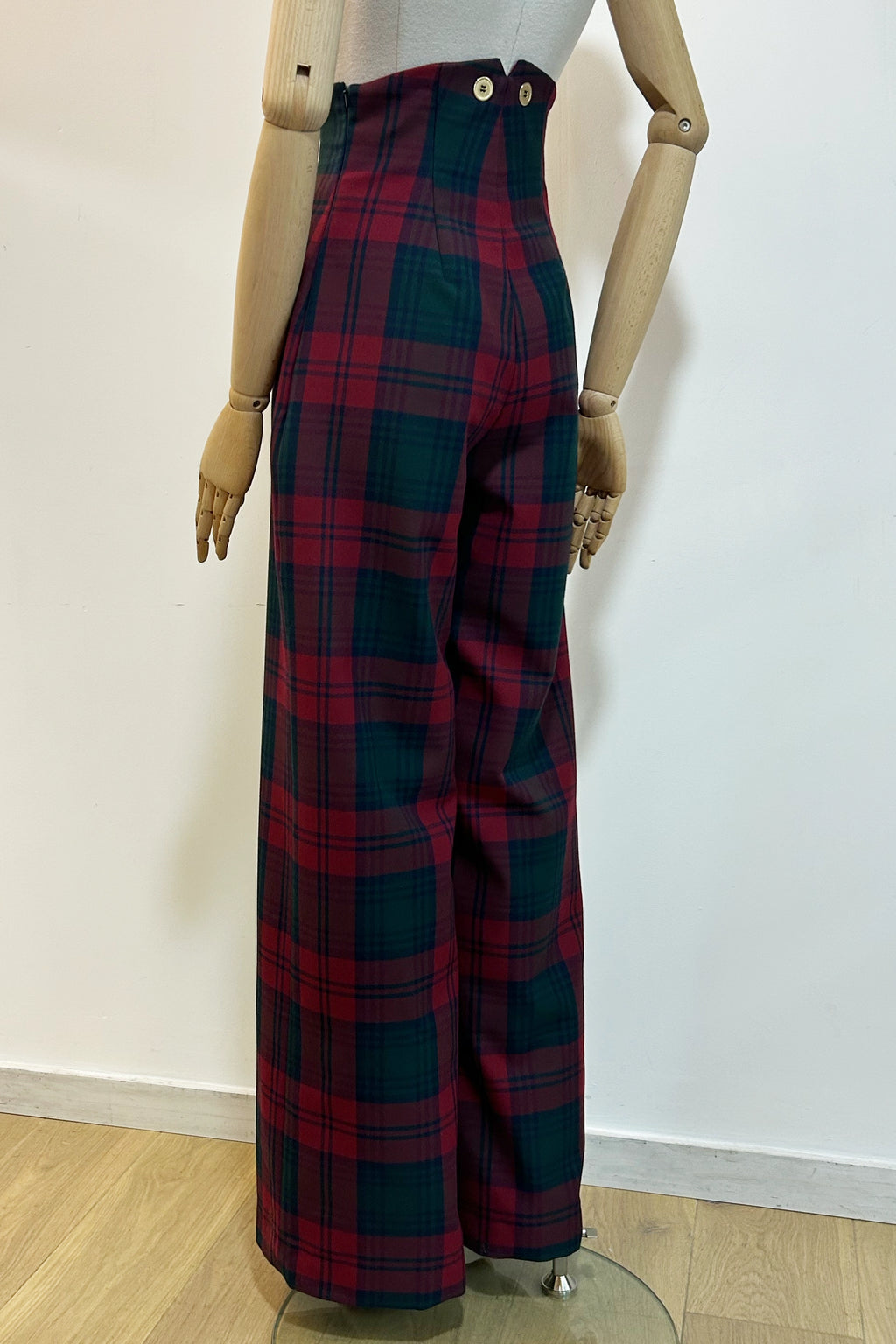 The High Waist Tartan Trousers