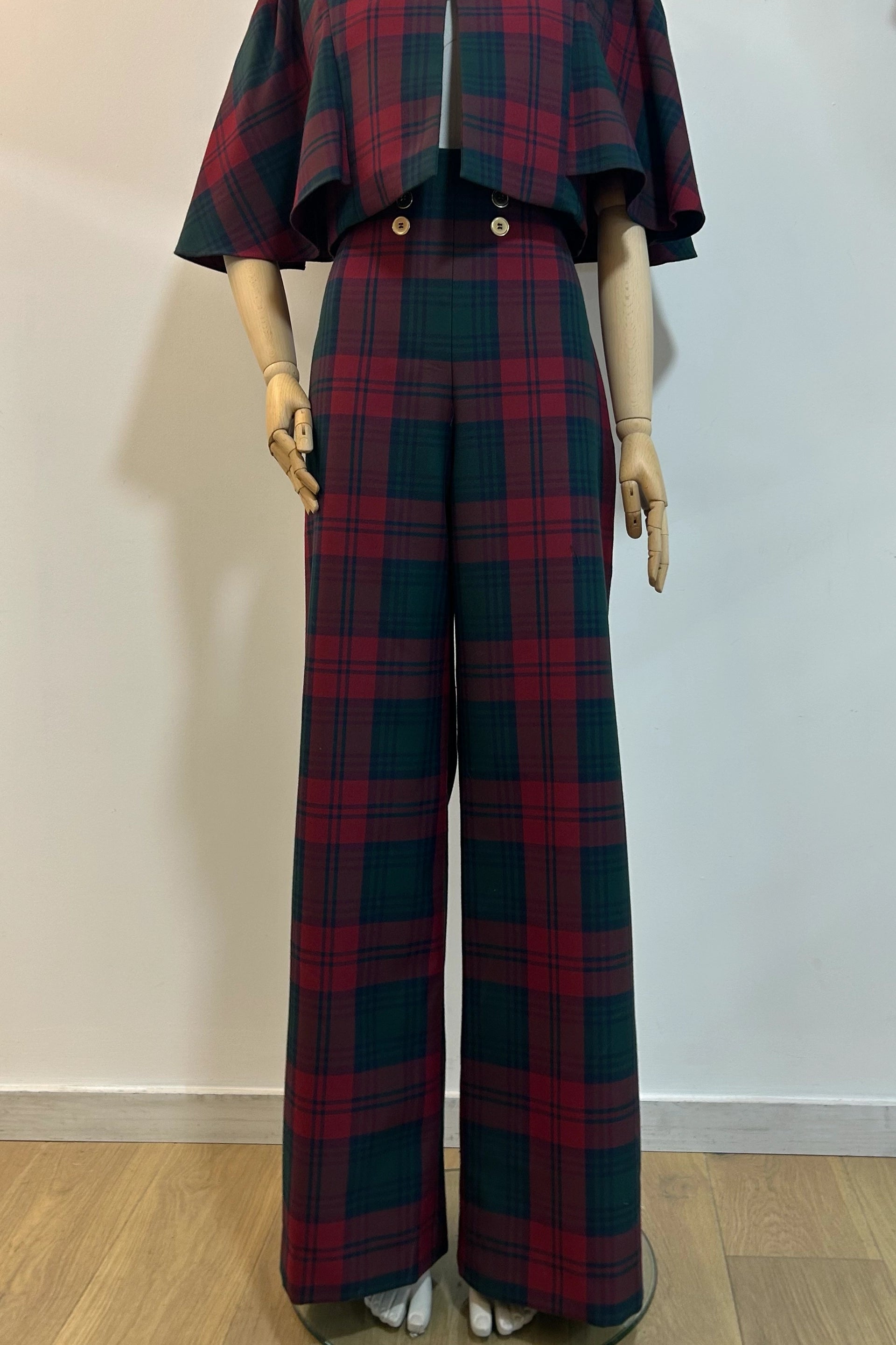 The High Waist Tartan Trousers