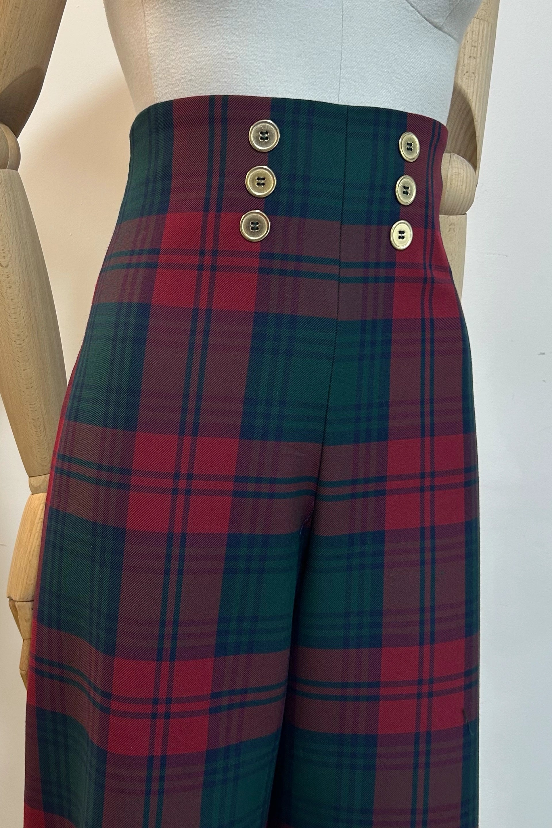 The High Waist Tartan Trousers