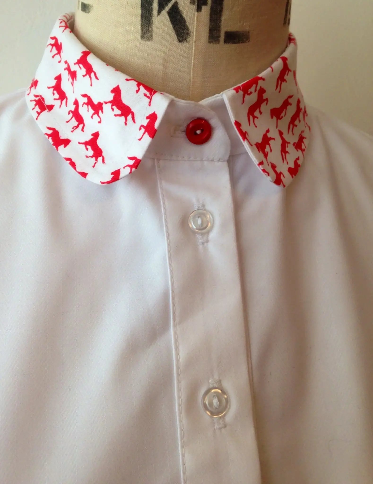 Pony Print Bib Shirt