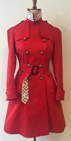 Militär-Trenchcoat – mit Pony-Print-Details