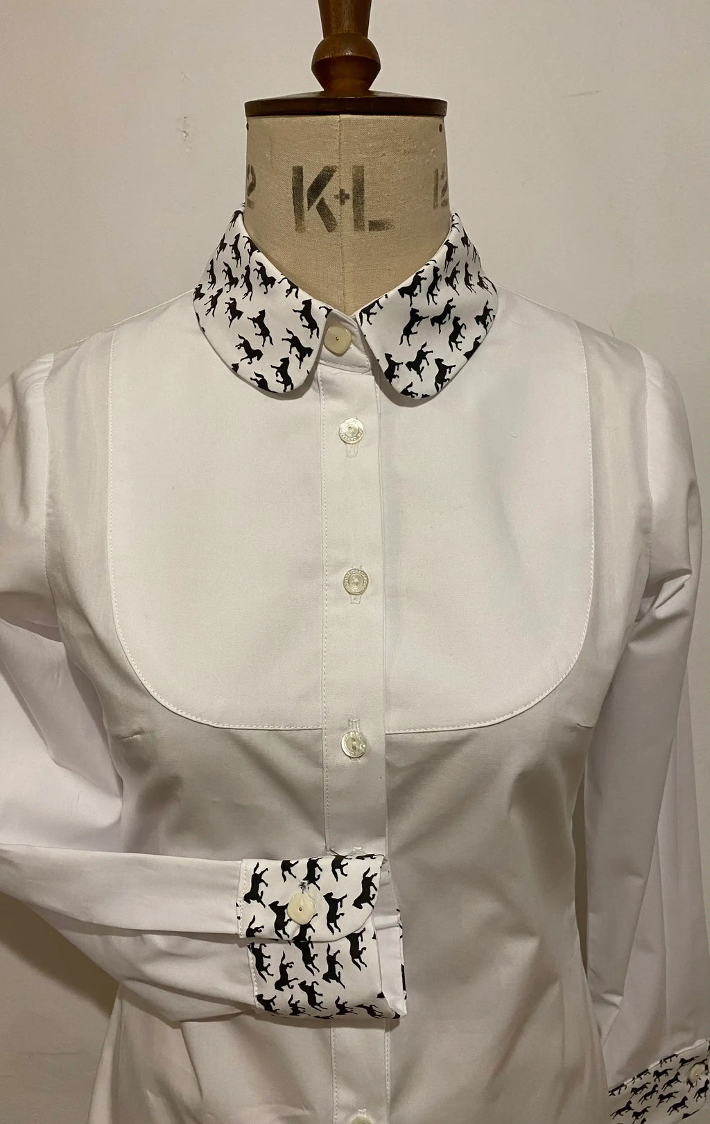 Pony Print Bib Shirt