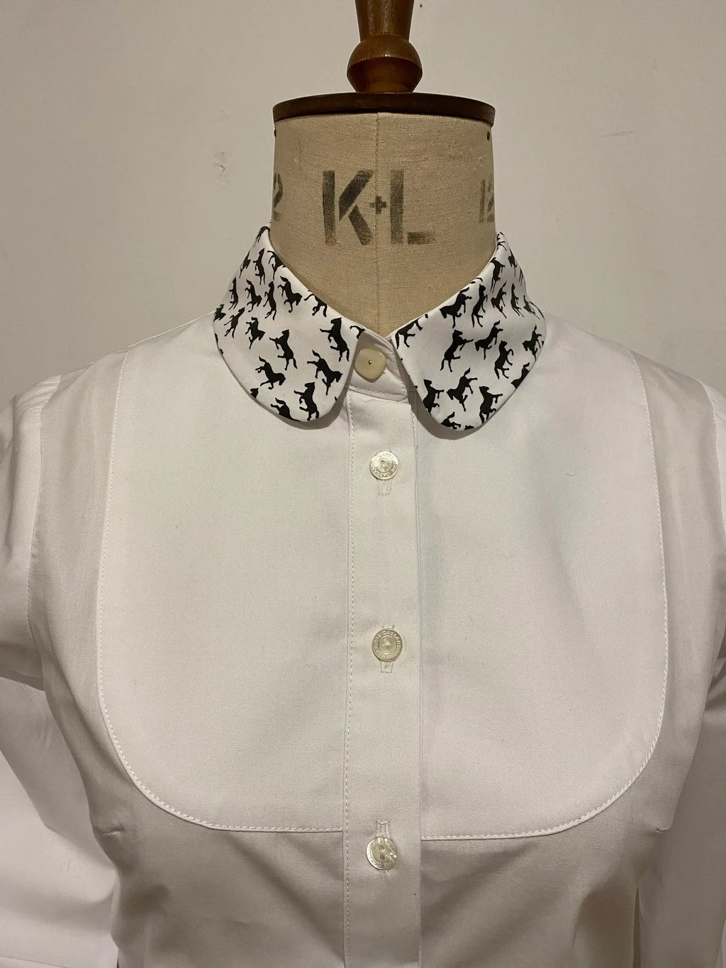 Pony Print Bib Shirt