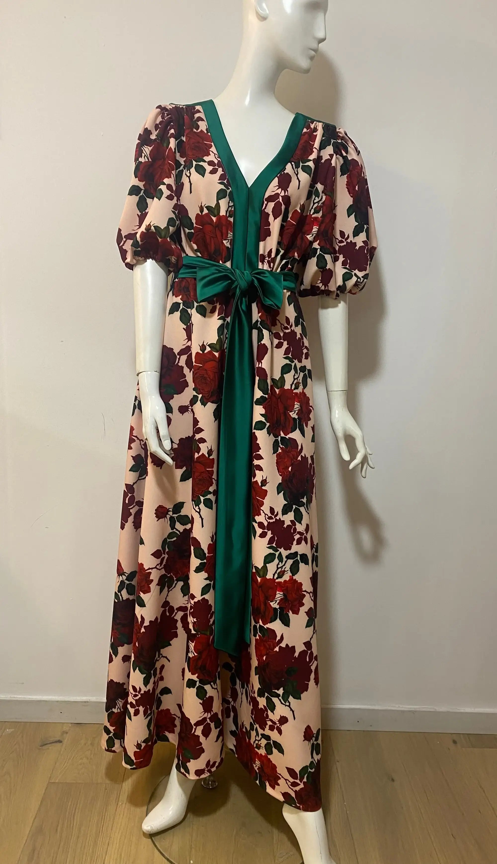 Red Roses Camille Dress