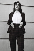 High Waisted Tartan Trousers