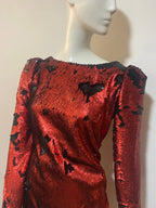 Stardust Flip Sequin Dress – Low Back Long Sleeve Party Mini