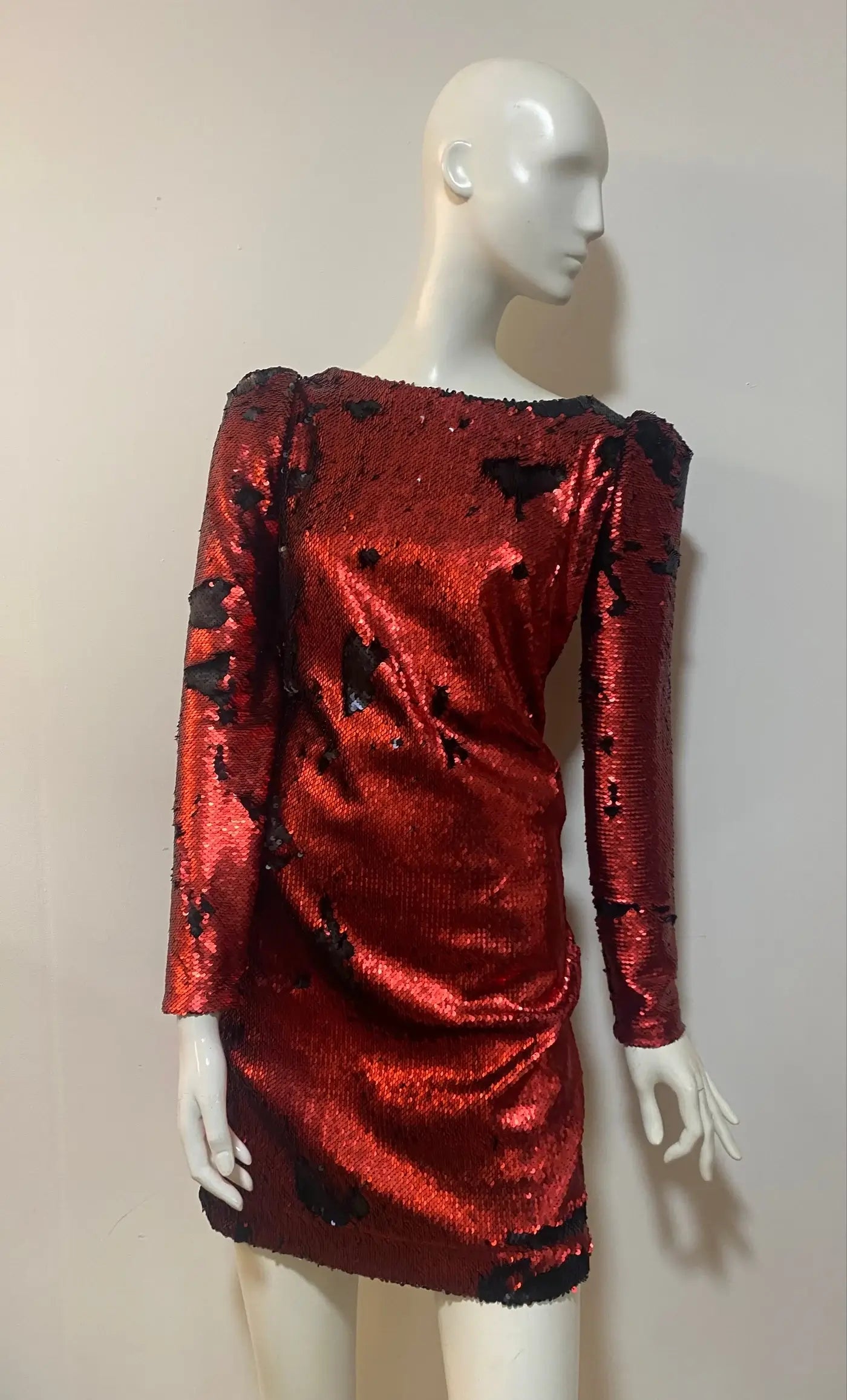 Stardust Flip Sequin Dress – Low Back Long Sleeve Party Mini