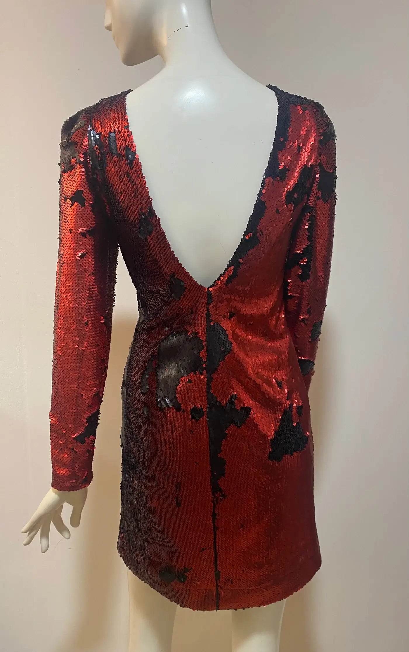 Stardust Flip Sequin Dress – Low Back Long Sleeve Party Mini
