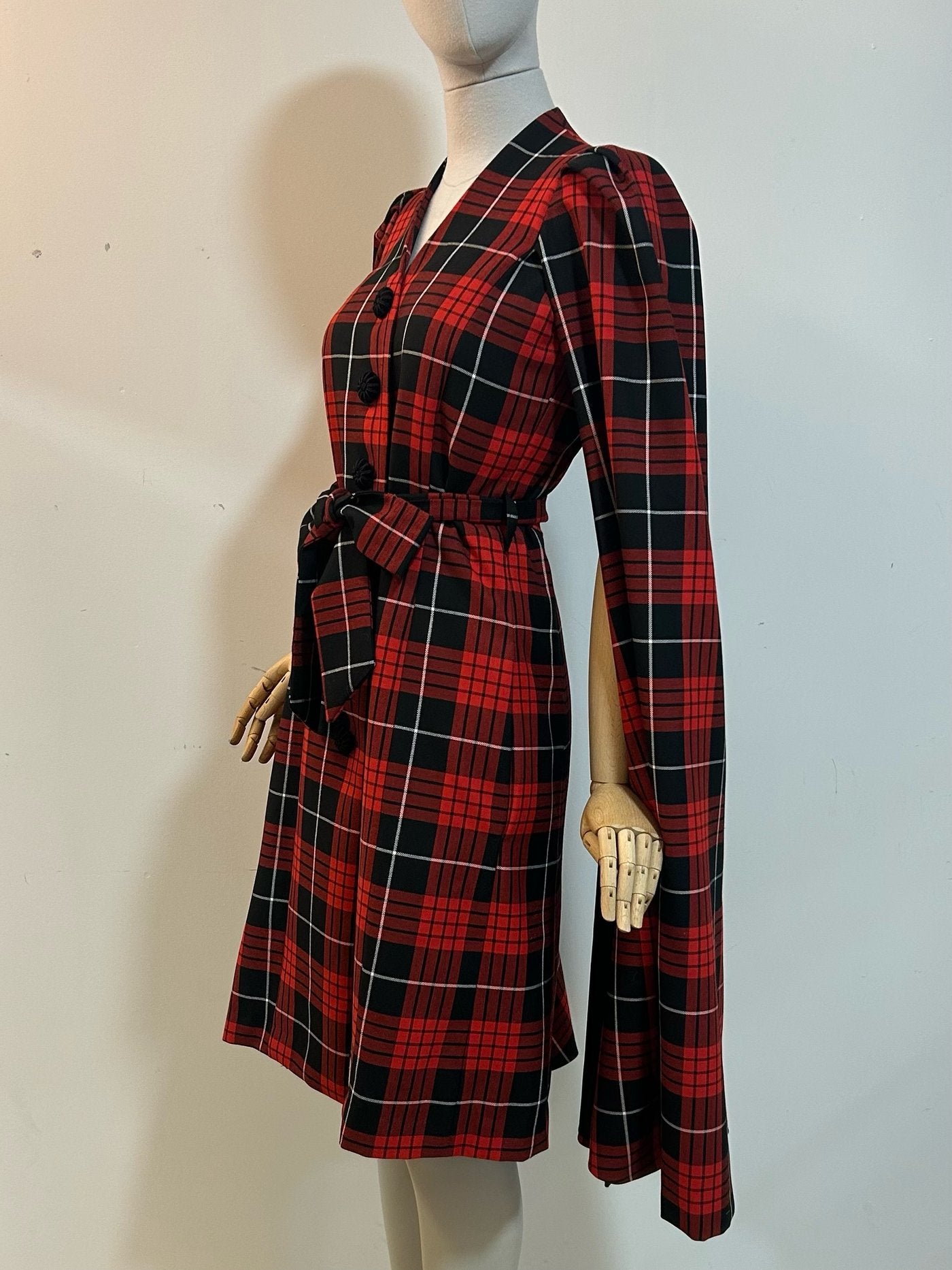 Tartan Tatyana Cape Coat