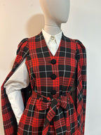 Tartan Tatyana Cape-Mantel